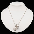 Louis Vuitton Ring Necklace Monogram Pendant Logo Charm Metal Silver — view 7