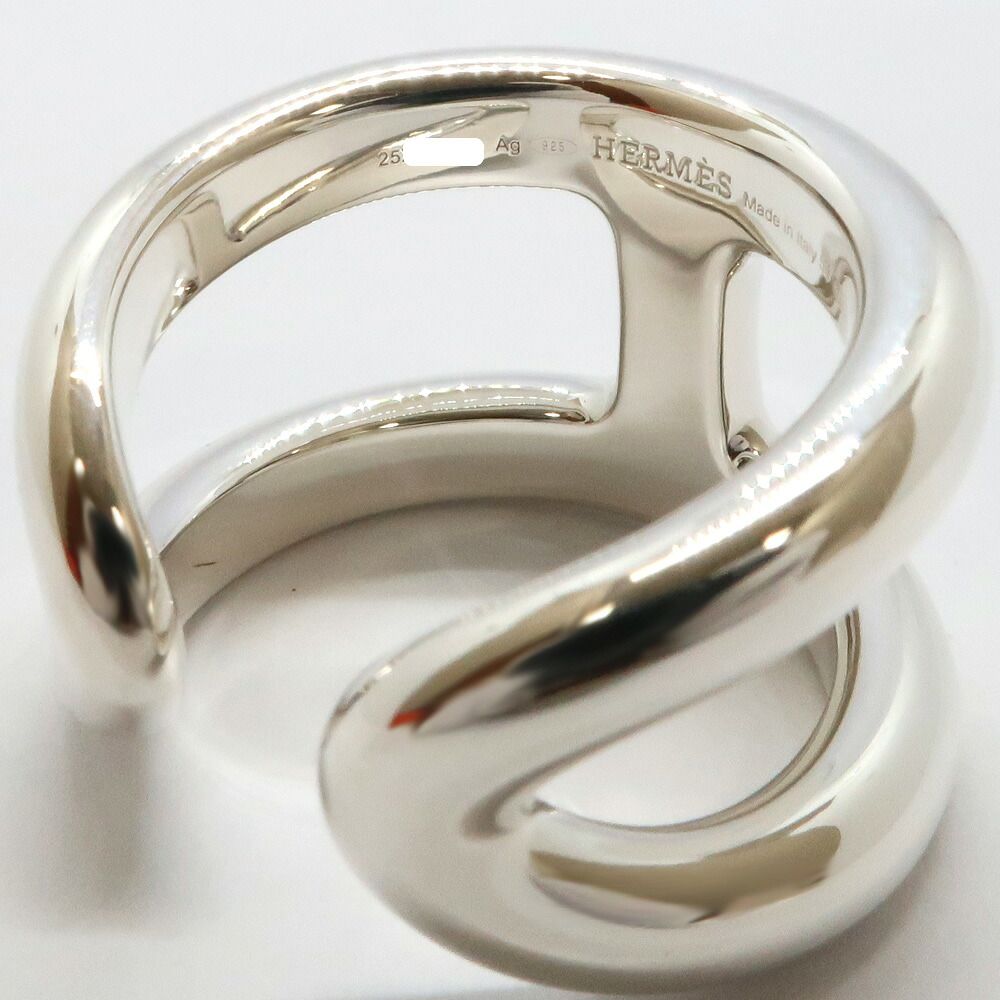 Hermes Osmose Ring GM Large 58 Silver — view 8