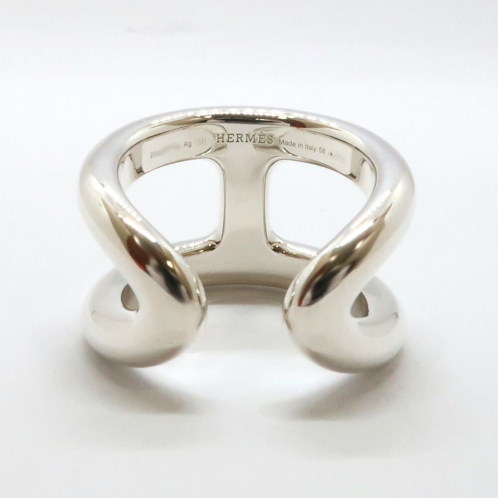 Hermes Osmose Ring GM Large 58 Silver — view 2