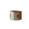 Hermes Ring Lurie Orange Silver Swift Metal
