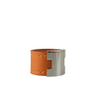 Hermes Ring Lurie Orange Silver Swift Metal — view 2