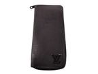 Louis Vuitton Wallet Aerogram Zippy Vertical Black Leather Zip Around Silver