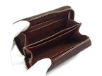 Louis Vuitton Monogram Zippy Coin Purse Brown Leather Gold — view 3