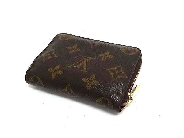 Louis Vuitton Monogram Zippy Coin Purse Brown Leather Gold — view 2