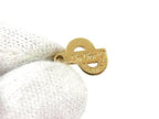 Dior Necklace Square Logo Gold Silver Metal Rhinestone Vintage — view 4