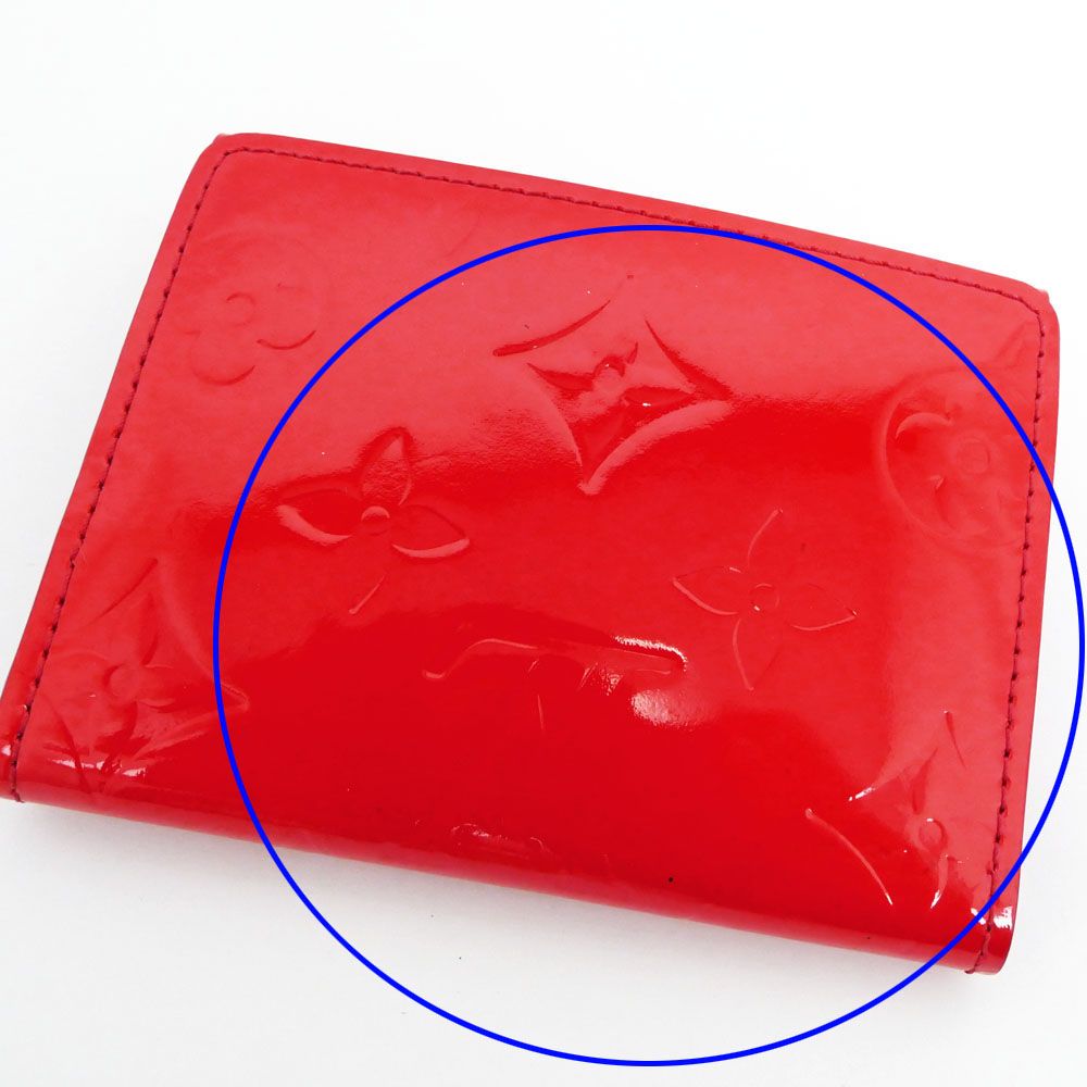 Louis Vuitton Vernis Ludlow Red Monogram GD Mini Wallet Coin Purse — view 5