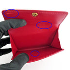 Louis Vuitton Vernis Ludlow Red Monogram GD Mini Wallet Coin Purse — view 7