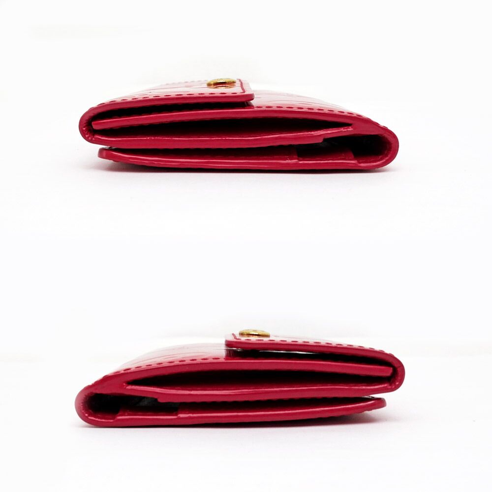 Louis Vuitton Vernis Ludlow Red Monogram GD Mini Wallet Coin Purse — view 3