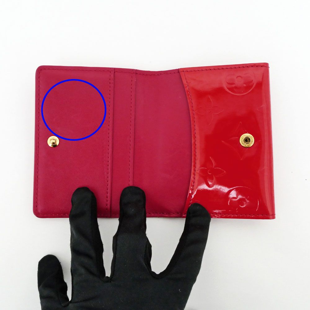 Louis Vuitton Vernis Ludlow Red Monogram GD Mini Wallet Coin Purse — view 8