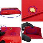 Louis Vuitton Vernis Ludlow Red Monogram GD Mini Wallet Coin Purse — view 6