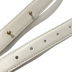 Saint Laurent Paris Belt Maillon White Gold Leather — view 7