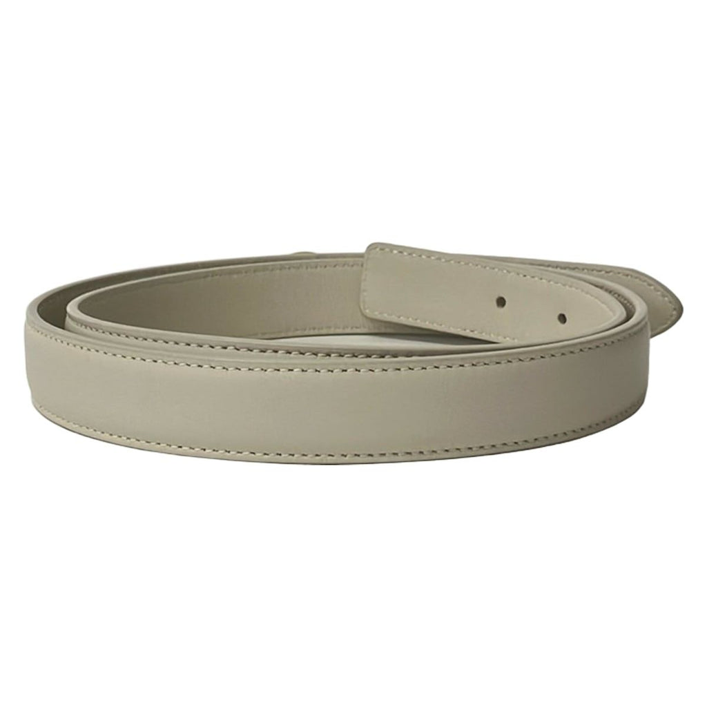 Saint Laurent Paris Belt Maillon White Gold Leather — view 2