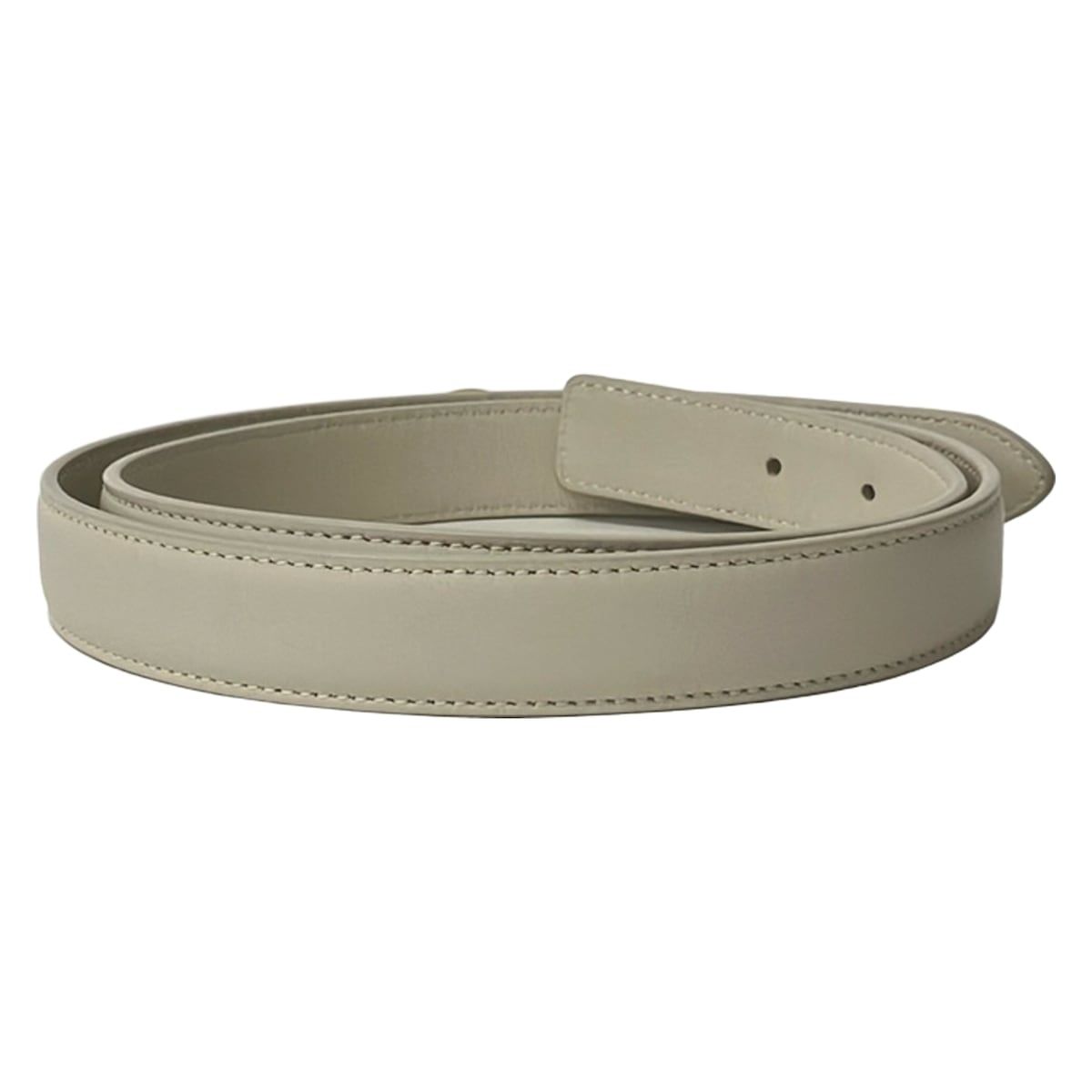 Saint Laurent Paris Belt Maillon White Gold Leather — view 2
