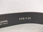 Fendi Belt Mamma Buckle Black Gold Silver Leather FF Logo — view 4