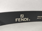 Fendi Belt Mamma Buckle Black Gold Silver Leather FF Logo — view 3