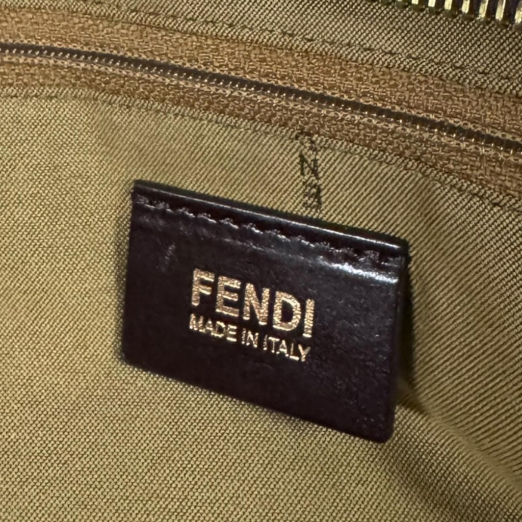 Fendi Zucca Tote Bag Canvas Brown — view 6
