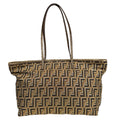 Fendi Zucca Tote Bag Canvas Brown