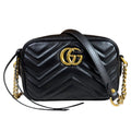Gucci GG Marmont Shoulder Bag Leather Black