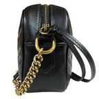 Gucci GG Marmont Shoulder Bag Leather Black — view 4