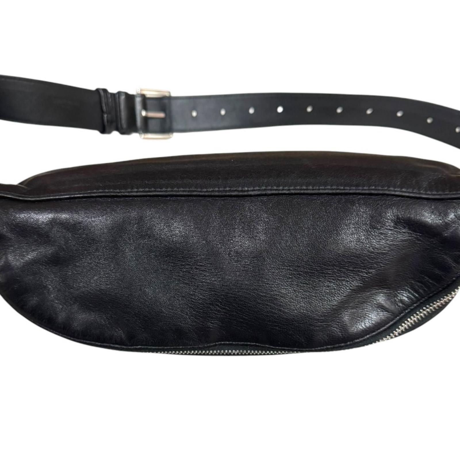 Saint Laurent Belt Bag Leather Black — view 8