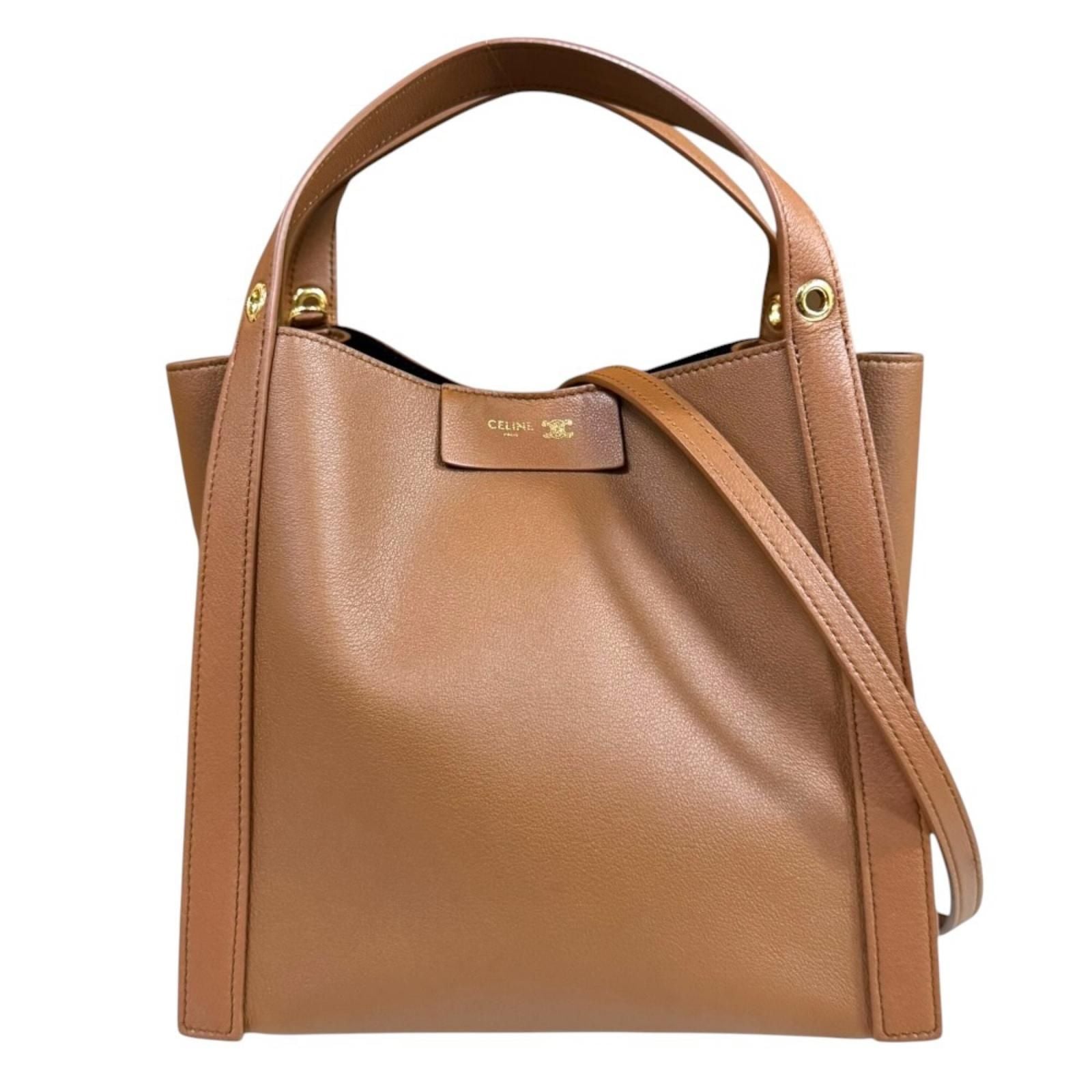 Celine Small Cubo Shoulder Bag Brown