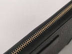 Gucci Wallet Diamante Black Leather GG Pattern Embossed Studs Zip Around Gold — view 7
