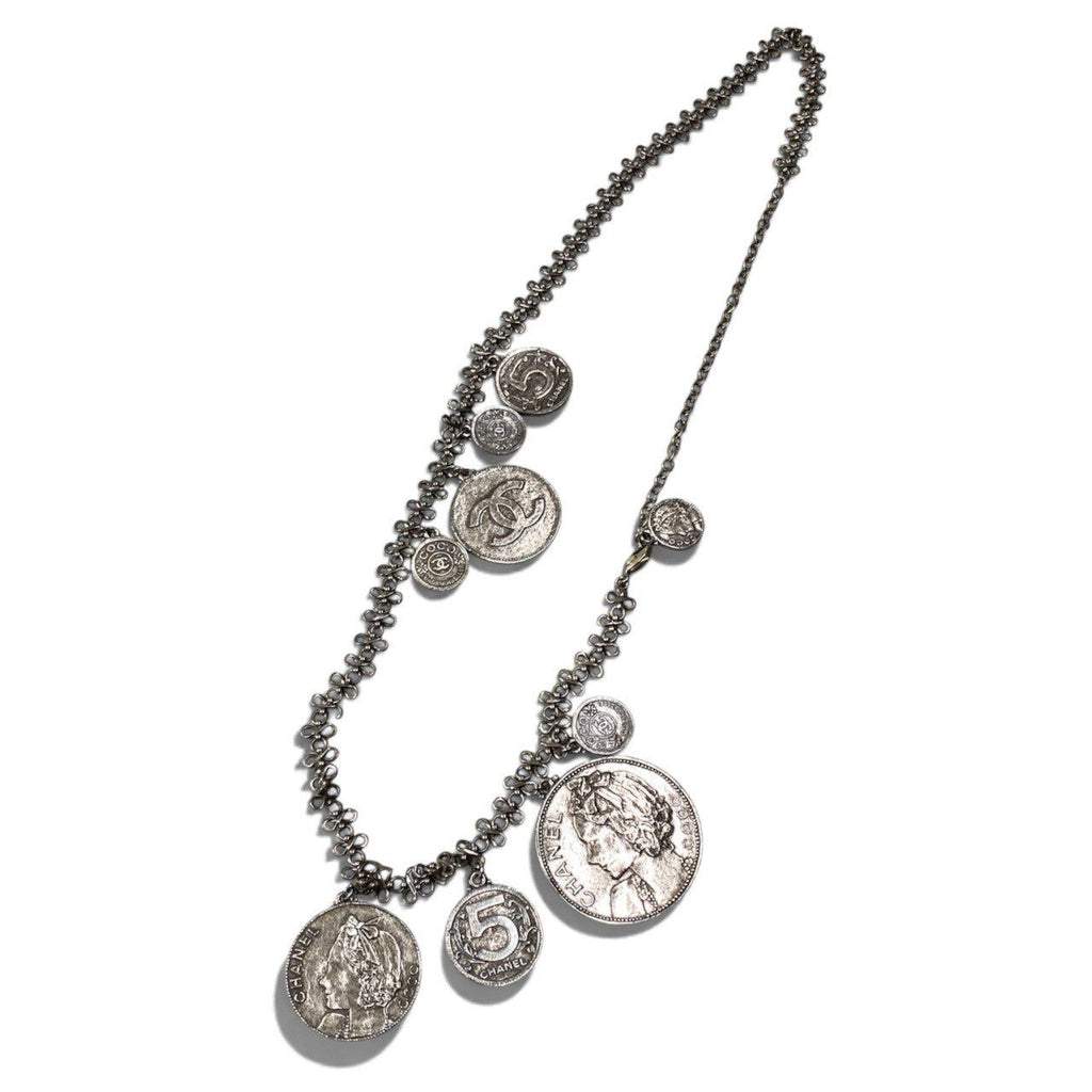 Chanel Vintage Chain Belt Necklace Large Gray — view 2