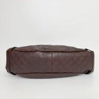 Gucci Abbey Line Guccissima Shoulder Tote Bag Leather Brown Gold Vintage — view 6