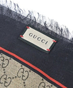 Gucci Shawl Scarf Gray — view 5