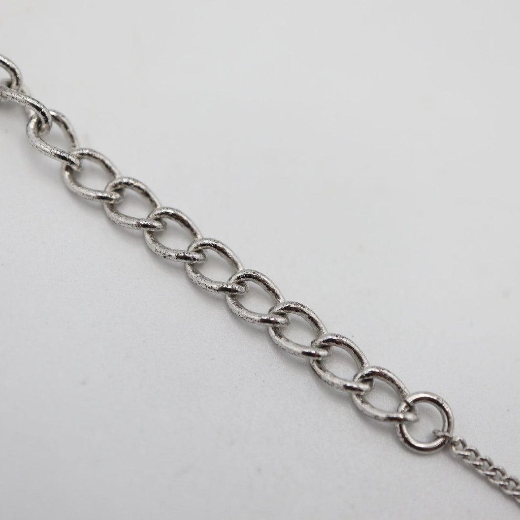 Dior Necklace Heart Motif Logo Silver — view 3