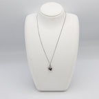 Dior Necklace Heart Motif Logo Silver — view 2