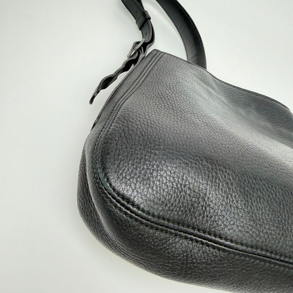 Bottega Veneta Shoulder Bag Leather Black Vintage — view 8