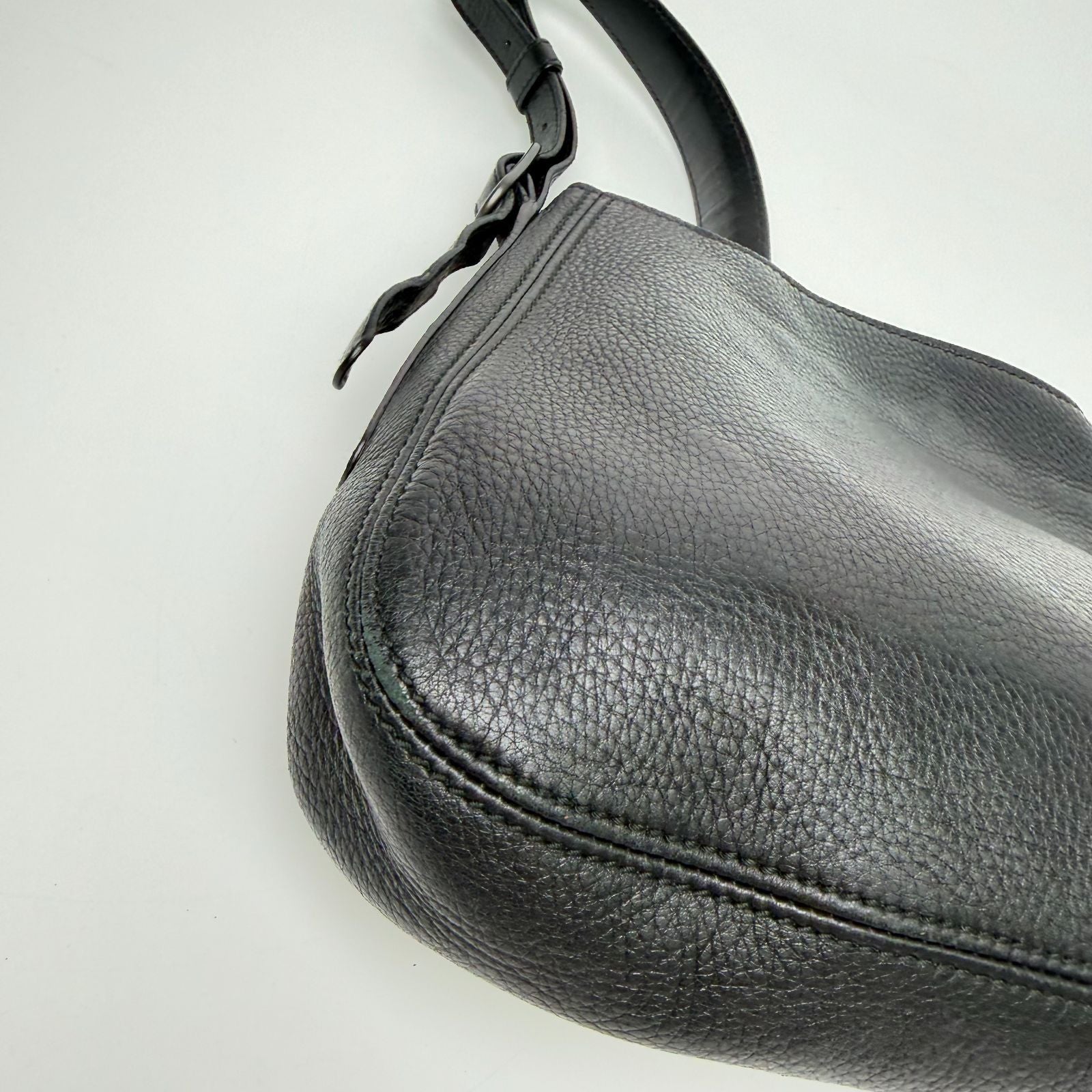 Bottega Veneta Shoulder Bag Leather Black Vintage — view 8