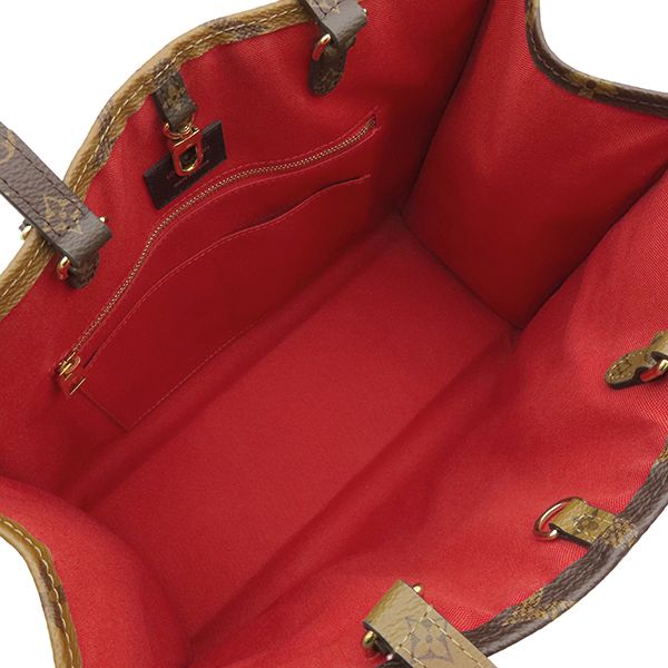 Louis Vuitton Tote Bag On The Go MM Monogram Canvas Reverse Gold — view 7