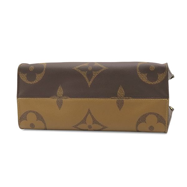 Louis Vuitton Tote Bag On The Go MM Monogram Canvas Reverse Gold — view 3