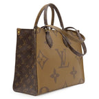 Louis Vuitton Tote Bag On The Go MM Monogram Canvas Reverse Gold — view 2
