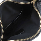 Chanel Quilted Pouch Lambskin Black Champagne Gold CC Logo Mini Bag Chain — view 7