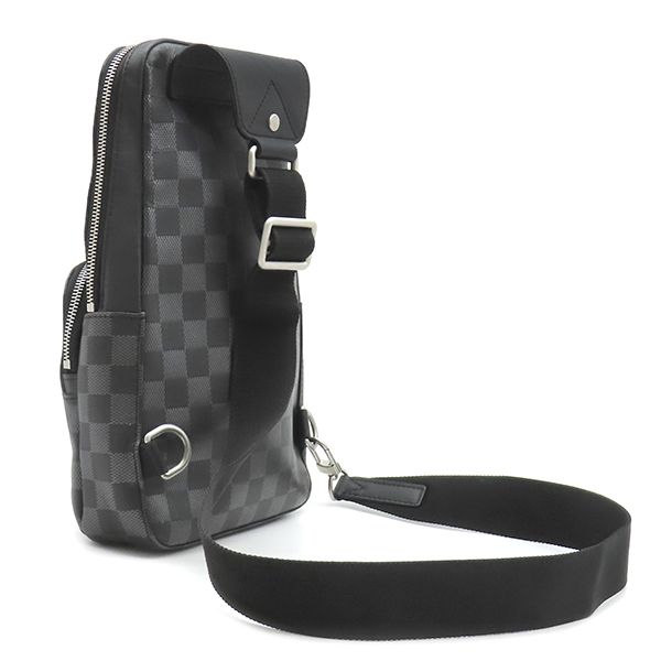 Louis Vuitton Belt Bag Avenue Damier Canvas Infini Metallic Onyx Matte Silver — view 2