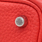 Hermes Handbag Picotin Lock 18 PM Taurillon Clemence Rouge de Coeur Silver — view 6