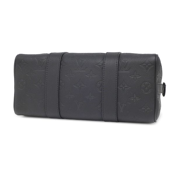 Louis Vuitton Shoulder Bag City Keepall Leather Monogram Shadow Noir Black — view 3