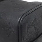 Louis Vuitton Shoulder Bag City Keepall Leather Monogram Shadow Noir Black — view 4