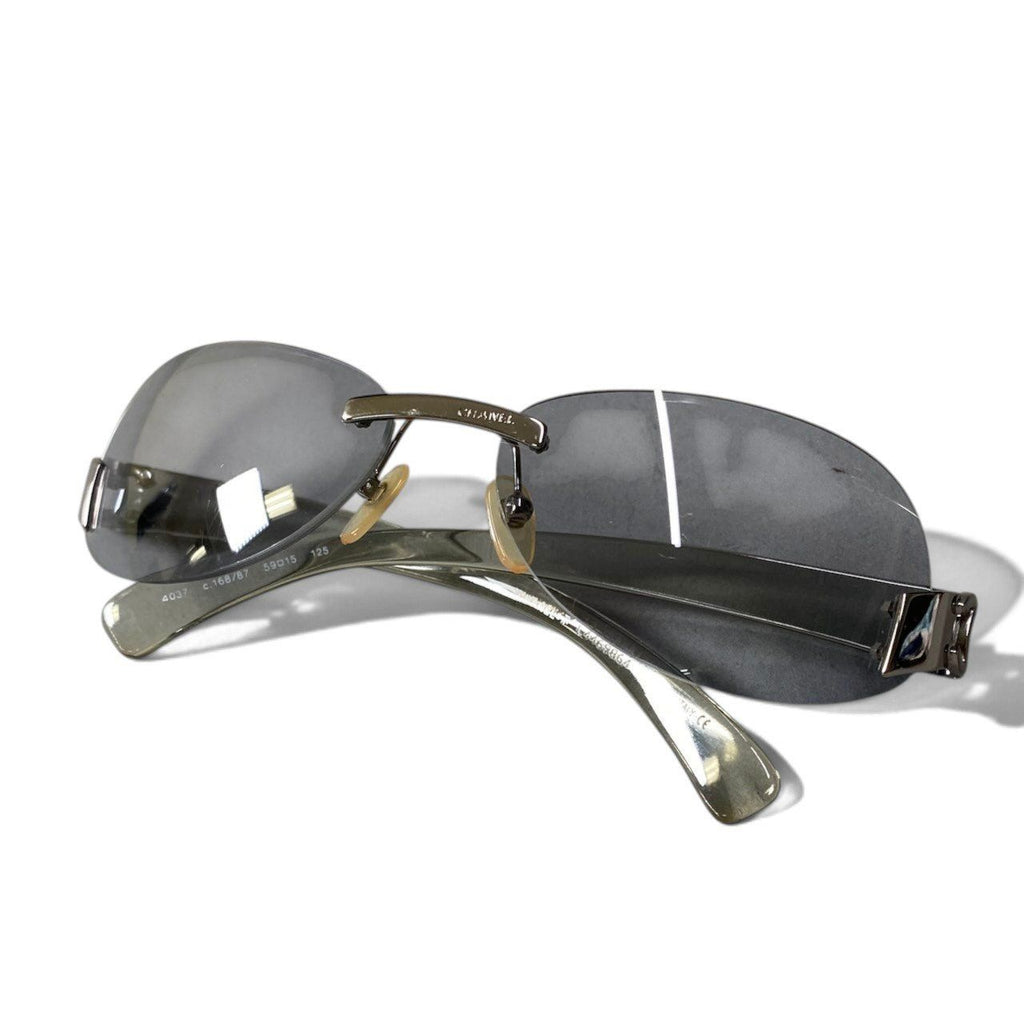 Chanel Rimless CC Logo Sunglasses 87 Eyewear — view 5