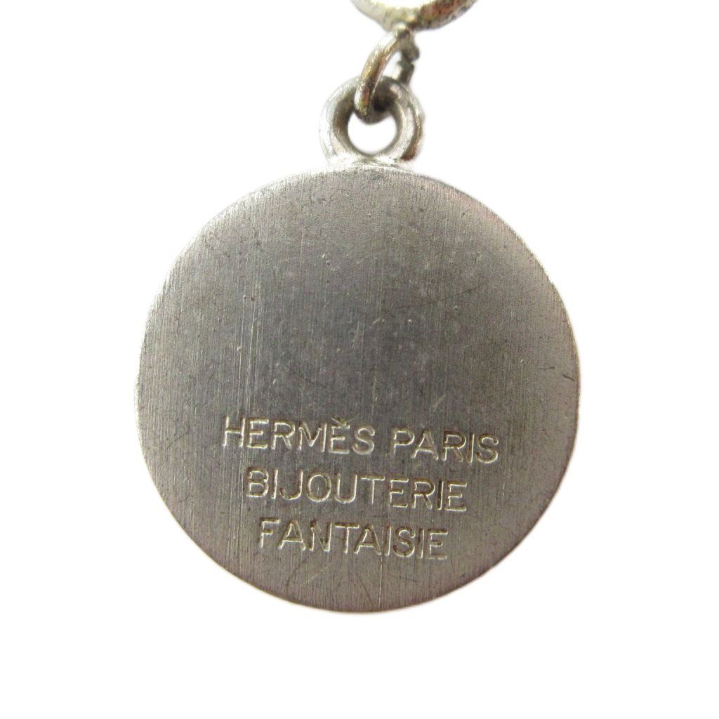 Hermes Sellier Charm Pendant Silver — view 2