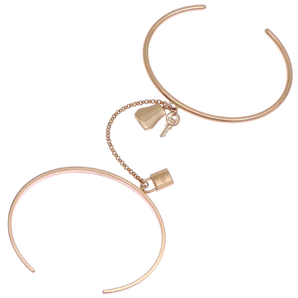 Hermes Bangle Bracelet Pink — view 5