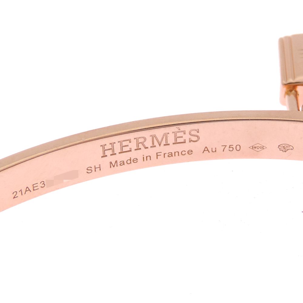 Hermes Bangle Bracelet Pink — view 6