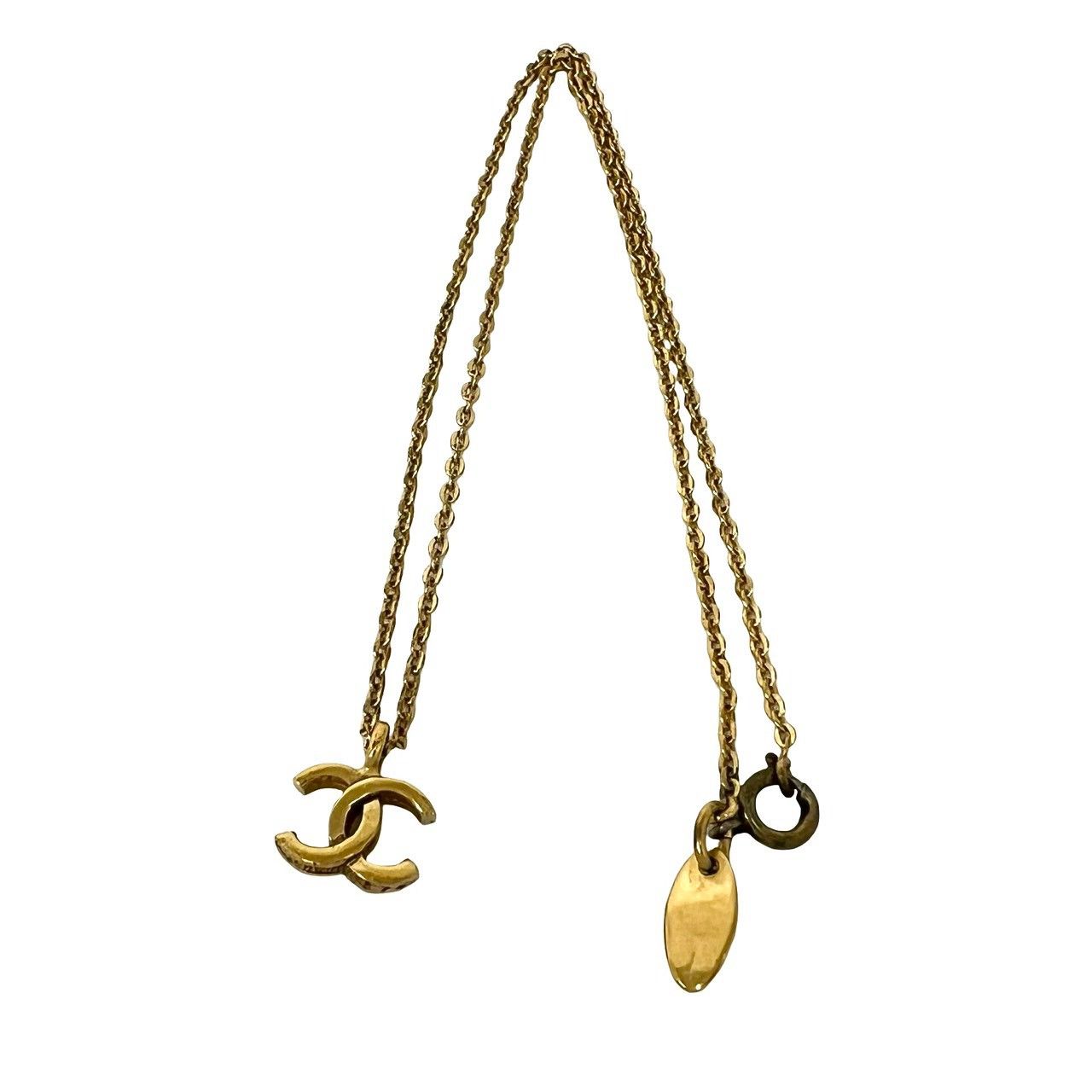 Chanel Comment Available Vintage CC Logo Motif Pendant Gold — view 6