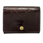 Louis Vuitton Business Card Case Monogram Vernis Envelope Holder Amarante