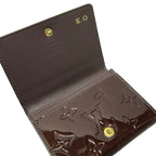 Louis Vuitton Business Card Case Monogram Vernis Envelope Holder Amarante — view 3