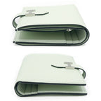 Hermes Bearn Compact Vert Fizz Epsom Bifold Wallet Silver Green — view 4