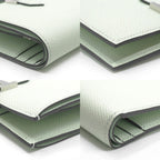 Hermes Bearn Compact Vert Fizz Epsom Bifold Wallet Silver Green — view 5